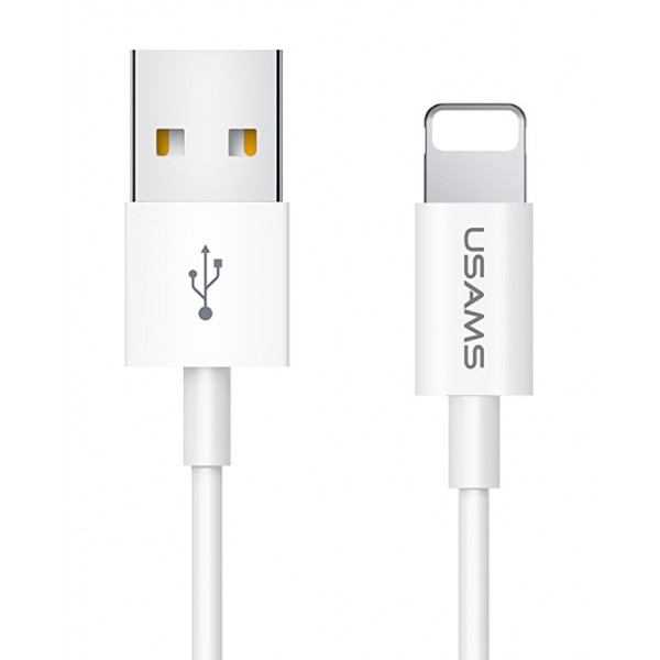 USAMS καλώδιο Lightning σε USB US-SJ283, 2A, 1m, λευκό - USB