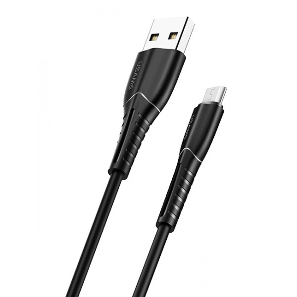USAMS καλώδιο Micro USB σε USB US-SJ365, 2A, 1m, μαύρο - USB