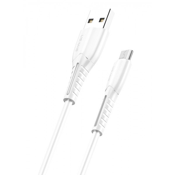 USAMS καλώδιο Micro USB σε USB US-SJ365, 2A, 1m, λευκό - USB