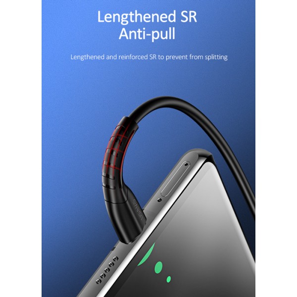 USAMS καλώδιο USB-C σε USB US-SJ366, 2A, 1m, μαύρο - USAMS