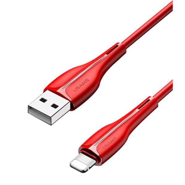 USAMS καλώδιο Lightning σε USB US-SJ371, 2A, 1m, κόκκινο - USB