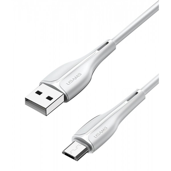 USAMS καλώδιο Micro USB σε USB US-SJ373, 2A, 1m, λευκό - USB