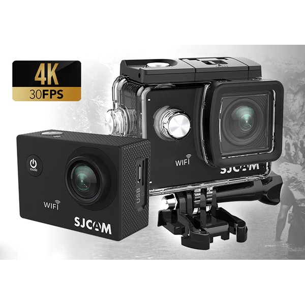 SJCAM action camera SJ4000-WIFI, 2" LCD, 4K, 12MP, αδιάβροχη, μαύρη - SJCAM