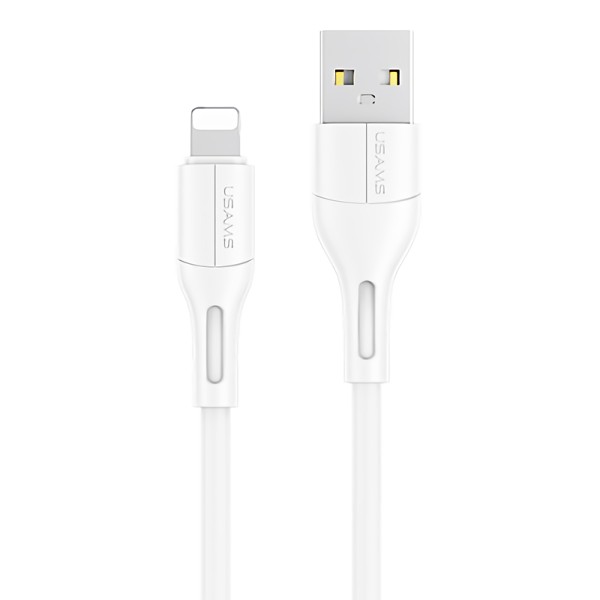 USAMS καλώδιο USB σε Lightning U68, 2A, 1m, λευκό - USB