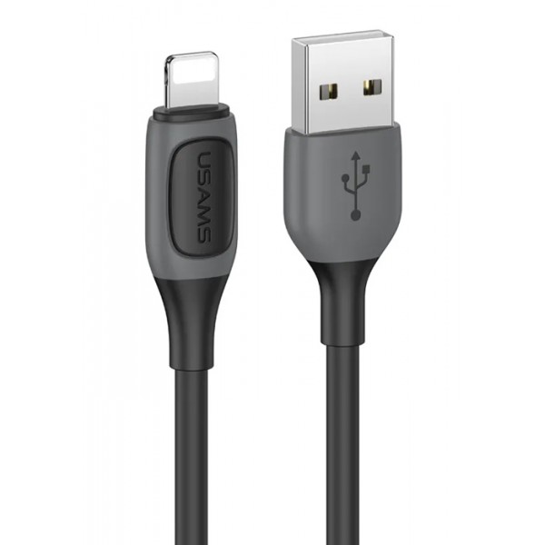 USAMS καλώδιο Lightning σε USB US-SJ595, 2.4A, 1m, μαύρο - USB