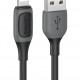 USAMS καλώδιο Lightning σε USB US-SJ595, 2.4A, 1m, μαύρο