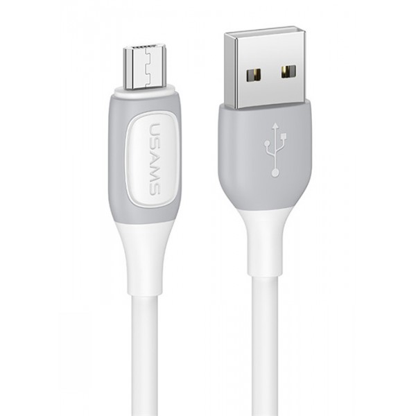 USAMS καλώδιο Micro USB σε USB US-SJ597, 2A, 1m, λευκό - USB