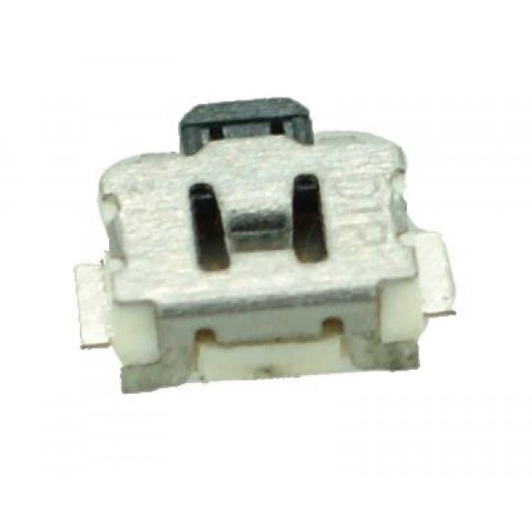 SIDE SMD Button - 2 PIN, Nickel, Silver/Black - Connectors