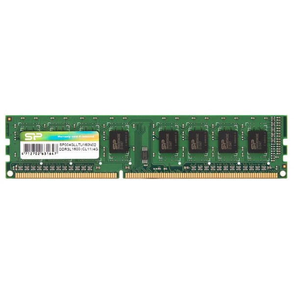 SILICON POWER μνήμη DDR3L UDIMM SP004GLLTU160N02, 4GB, 1600MHz, CL11 - Μνήμες RAM
