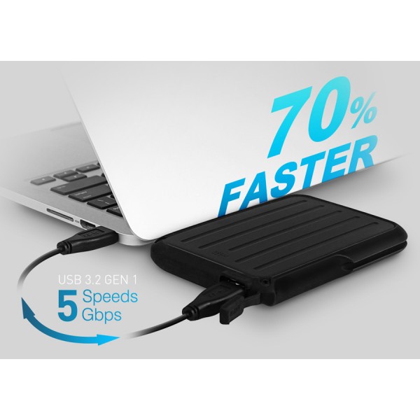 SILICON POWER εξωτερικός HDD Armor A66, 1TB, USB 3.2, μπλε - Silicon Power