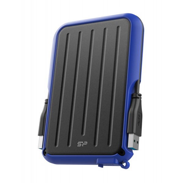 SILICON POWER εξωτερικός HDD Armor A66, 1TB, USB 3.2, μπλε - Silicon Power