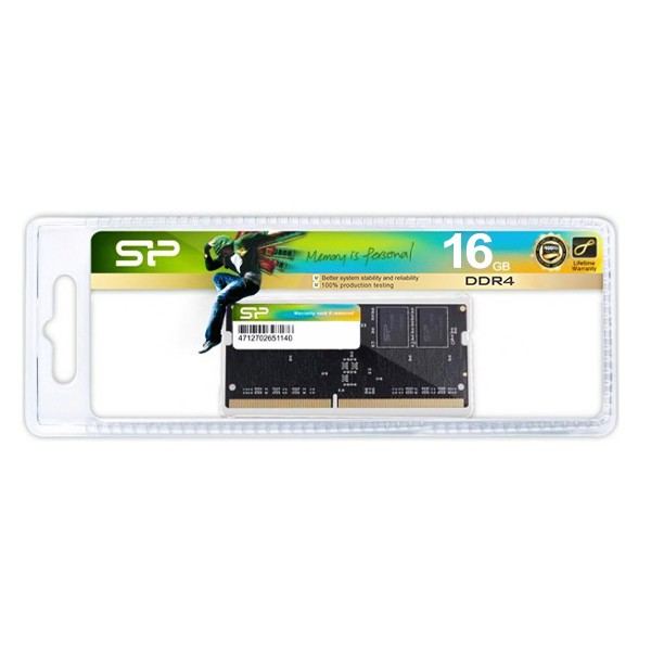 SILICON POWER μνήμη DDR4 SODimm SP016GBSFU266X02, 16GB, 2666MHz, CL19 - Silicon Power