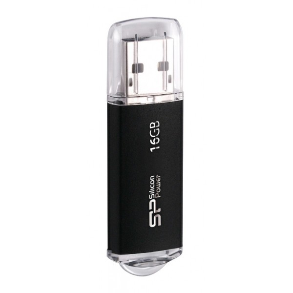 SILICON POWER USB Flash Drive Ultima II-I, 16GB, USB 2.0, μαύρο - Silicon Power
