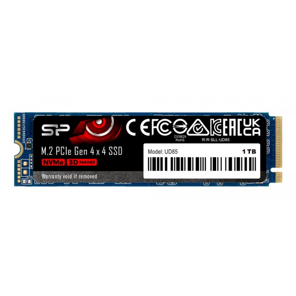 SILICON POWER SSD PCIe Gen4x4 M.2 2280 UD85, 1TB, 3.600-2.800MB/s - Silicon Power