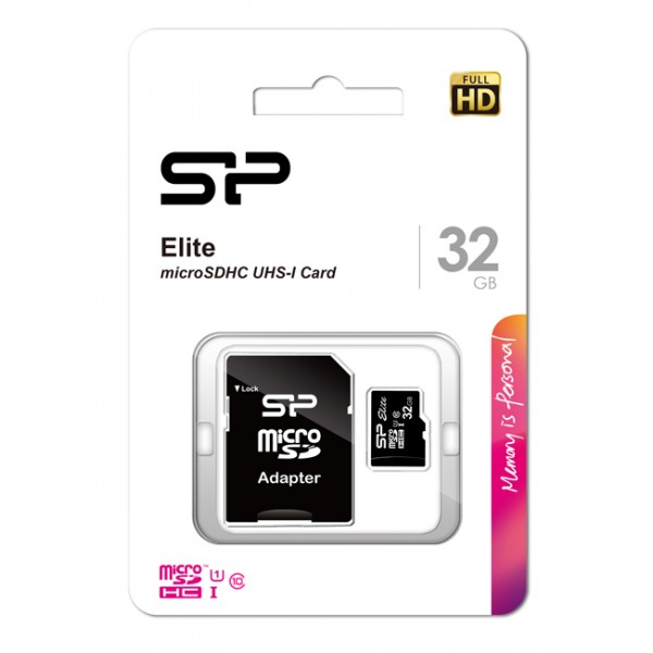 SILICON POWER κάρτα μνήμης Elite microSDXC UHS-1, 32GB, Class 10 - Περιφερειακά-Accessories