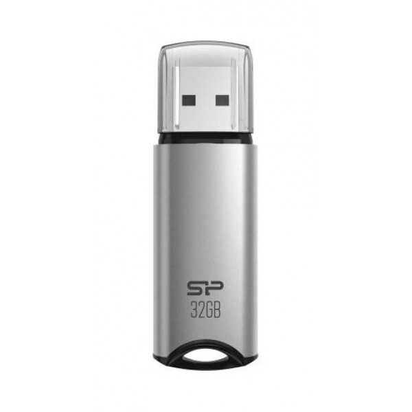 SILICON POWER USB Flash Drive Marvel M02, 32GB, USB 3.2, γκρι - Silicon Power