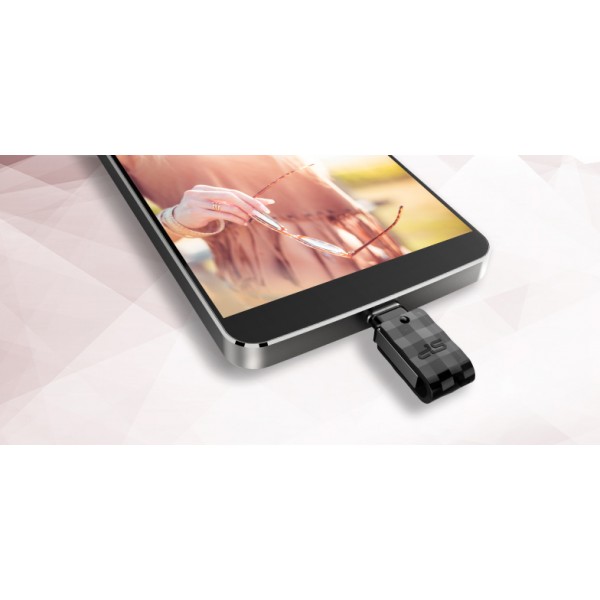 SILICON POWER Dual USB Flash Drive C31, USB 3.2 & USB-C, 64GB, μαύρο - Silicon Power