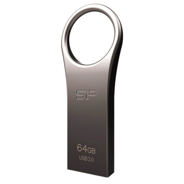 SILICON POWER USB Flash Drive Jewel 80, 64GB, USB 3.2, Titanium - Silicon Power