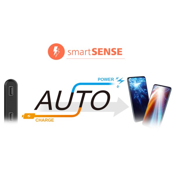 SILICON POWER power bank QP15, 10000mAh, 2x USB & USB Type-C, 3A, μαύρο - Power Bank
