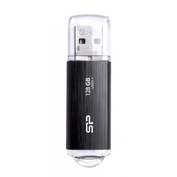 SILICON POWER USB Flash Drive Blaze B02, 128GB, USB 3.2, μαύρο - Silicon Power