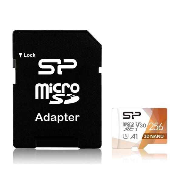 SILICON POWER κάρτα μνήμης Superior Pro microSDXC UHS-I, 256GB, Class 30 - Silicon Power