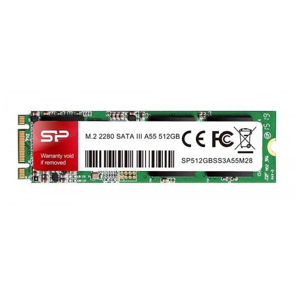 SILICON POWER SSD A55, 512GB, M.2 2280, SATA III, 560-530MB/s - SSD Δίσκοι