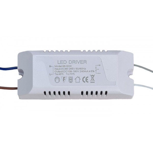LED Driver SPHLL-DRIVER-005, 36-50W, 4x2.5x10cm - Παρελκόμενα Φωτισμού