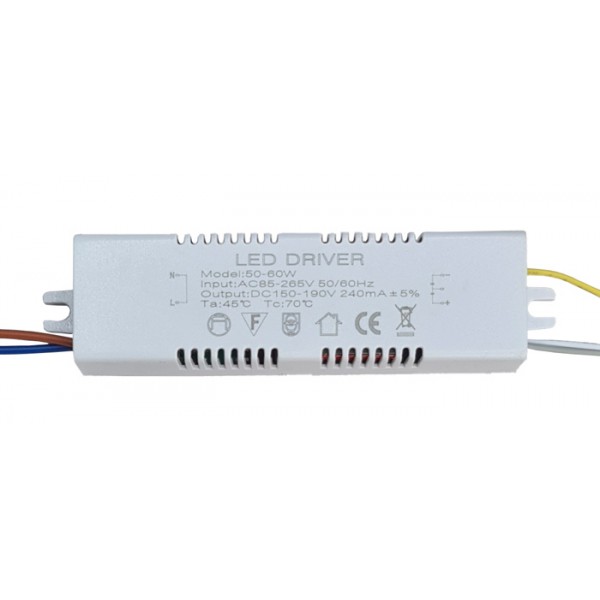 LED Driver SPHLL-DRIVER-006, 50-60W, 3x2x12cm - Παρελκόμενα Φωτισμού