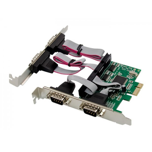 POWERTECH κάρτα επέκτασης PCIe σε 4x RS232 ST310, CH384L - Κάρτες Επέκτασης PCI κ.α