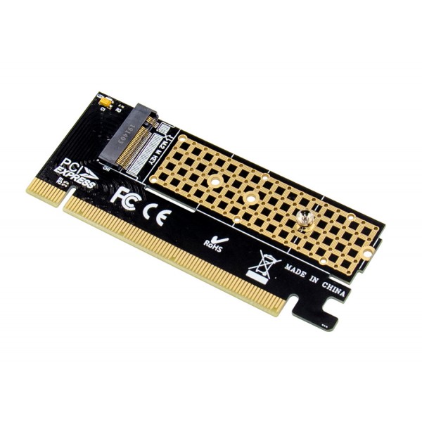 POWERTECH κάρτα επέκτασης 16x PCIe σε M.2 M Key NVMe ST529 - Κάρτες Επέκτασης PCI κ.α