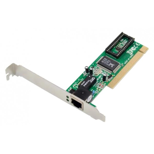 POWERTECH κάρτα επέκτασης PCI σε 1x RJ45 ST701, RTL8139D, 10/100Mbps - Δικτυακά