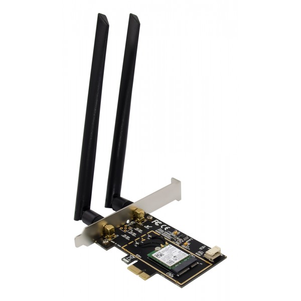 POWERTECH κάρτα επέκτασης PCIe ST718, AC7260 Dual-Band Wireless - Δικτυακά