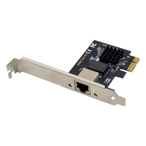 POWERTECH κάρτα επέκτασης PCIe σε RJ45 2.5G ST7266, RTL8125B - Δικτυακά