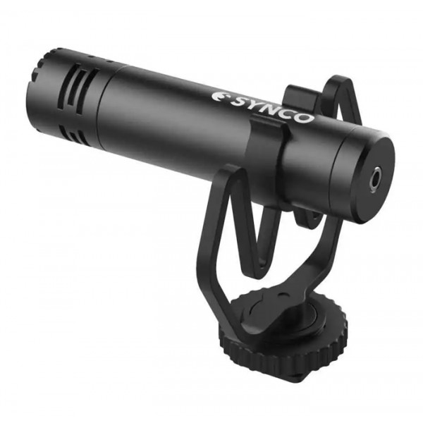 SYNCO μικρόφωνο για κάμερα SY-M1-BK, δυναμικό, 3.5mm, shock mount, μαύρο - SYNCO