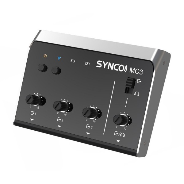 SYNCO μίκτης ήχου MC3-LITE, 4 καναλιών, Bluetooth, 500mAh, γκρι - SYNCO