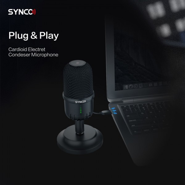 SYNCO επιτραπέζιο μικρόφωνο SY-V1M-CMIC, δυναμικό, καρδιοειδές, USB - SYNCO