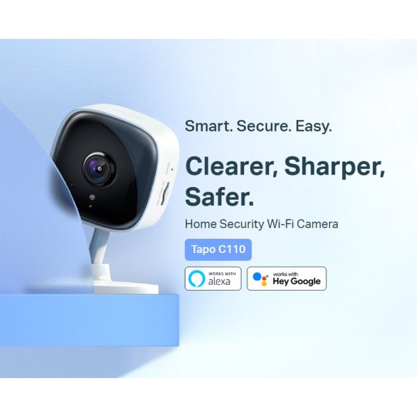 TP-LINK smart κάμερα Tapo C110, 2K, motion detection, Wi-Fi, Ver. 2.0 - tp-link