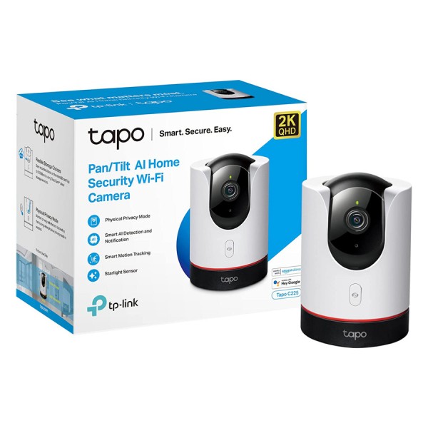 TP-LINK smart camera Tapo-C225, 2K QHD, Pan/Tilt, two-way audio, Ver. 1 - Smart Κάμερες