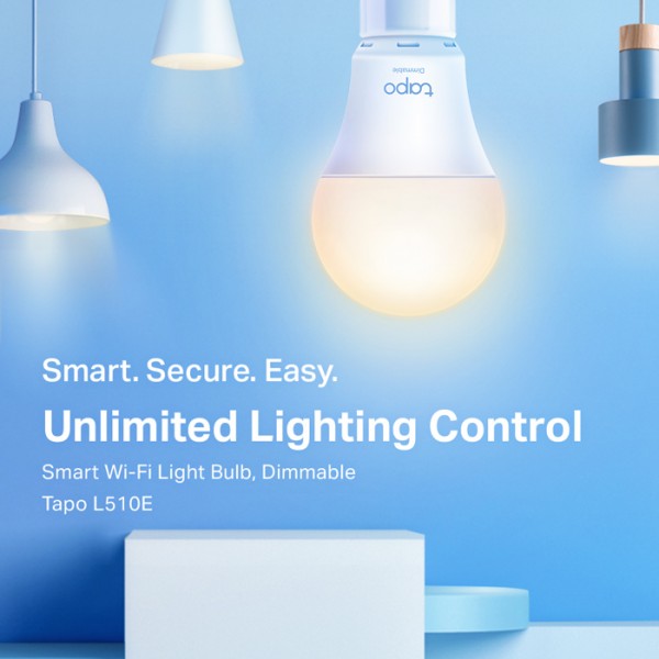 TP-LINK Smart λάμπα LED TAPO-L510E, WiFi, 8.7W, 806lm, E27, Ver. 1.0 - tp-link