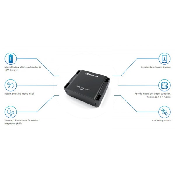 TELTONIKA asset tracker TAT100, GSM/GPRS/GNSS, Bluetooth, 2200mAh, IP67 - Teltonika