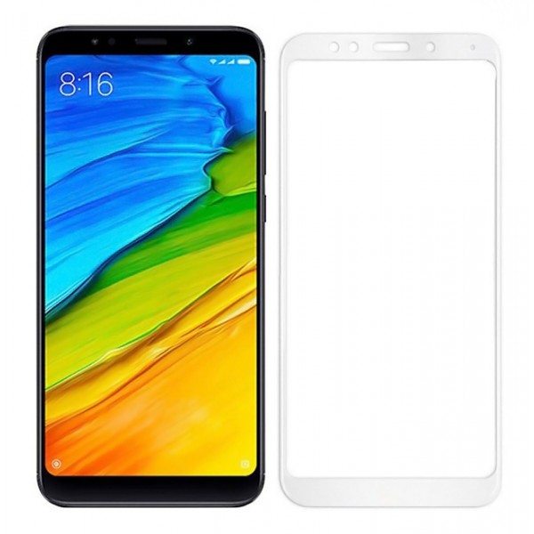 POWERTECH Tempered Glass 5D Full Glue για Xiaomi Note 5 Qualcomm, λευκό - Powertech