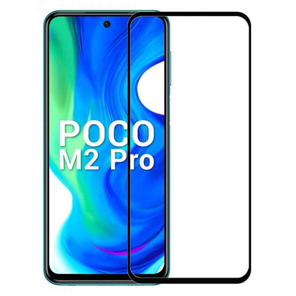POWERTECH Tempered Glass 5D, full glue, Xiaomi Poco M2 Pro 2020, μαύρο - Powertech
