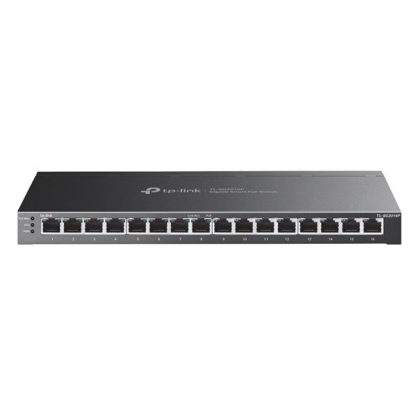 TP-LINK JetStream switch TL-SG2016P, 16-Port Gigabit, 8x PoE+, Ver. 1.0 - Δικτυακά