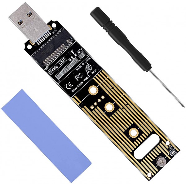 POWERTECH Converter M.2 Key M NVMe σε USB 3.1 Gen 2 TOOL-0045 - Θήκες & Trays Σκληρών Δίσκων