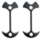 POWERTECH πασαλάκια σκηνής για ξύλινο δάπεδο TOOL-0071, μαύρο, 4τμχ