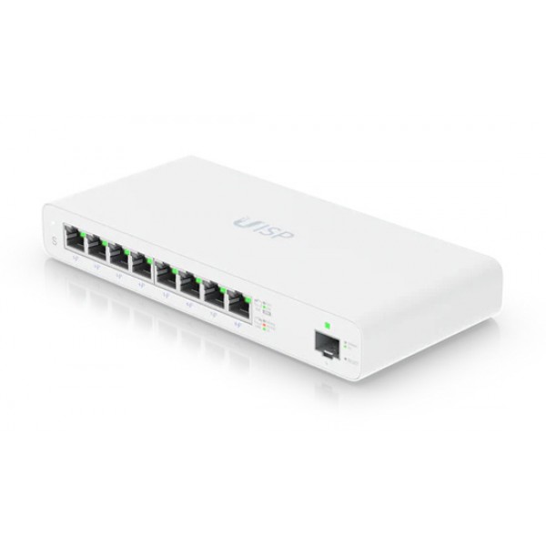 UBIQUITI Switch UISP, 8-Port Gigabit, 10/100/1000 Mbps, PoE - UBIQUITI