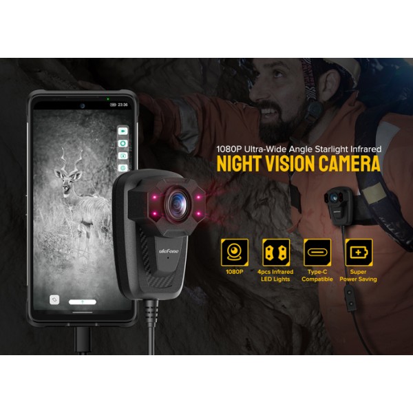 ULEFONE κάμερα νυχτερινής όρασης ULN1-BK για smartphone, USB-C, 1080p - ULEFONE