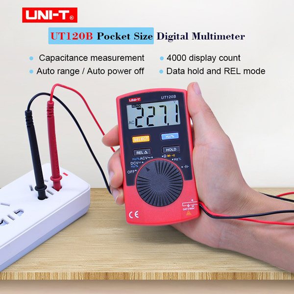 UNI-T ψηφιακό πολύμετρο τσέπης UT120B, 600V DC/AC - UNI-T
