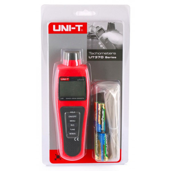 UNI-T ταχόμετρο UT372, με οθόνη LCD, USB - UNI-T