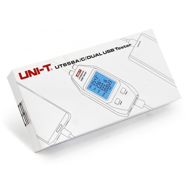 UNI-T USB συσκευή ελέγχου καλωδιώσεων UT658DUAL, Type A, Type C - UNI-T
